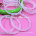 Grado de la categoría alimenticia Silicone Rubber O-Ring / Shaft Valve Seal O Ring Clear Silicon Oil Seals rings